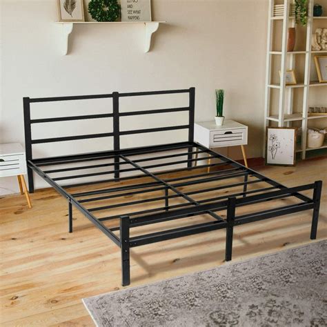 metal bed frame for queen box spring with hooks|cheap queen box spring only.